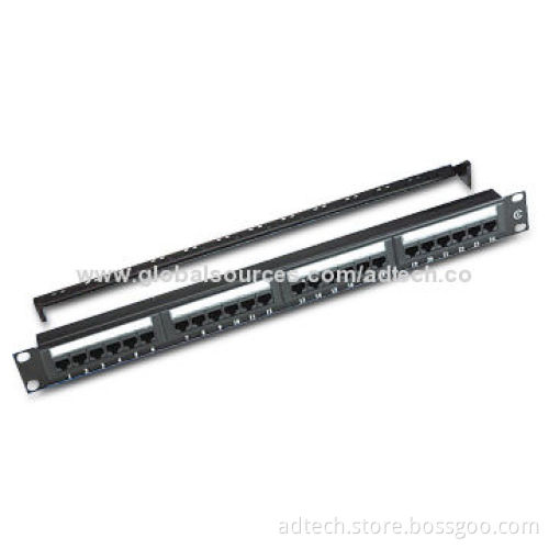 19-inch Patch Panel, Suitable for CAT3/5e/6 Keystone Jack with UL Mark